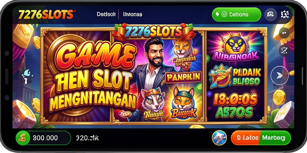 Screenshot gameplay menampilkan keseruan bermain 7276SLOTS.