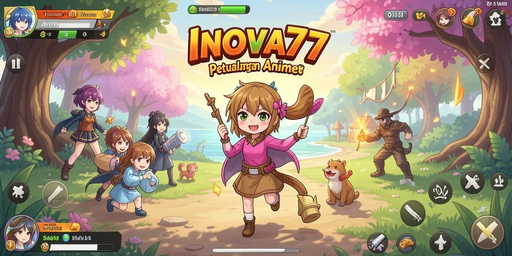 Gameplay seru dan karakter Anime menawan dalam INOVA77.