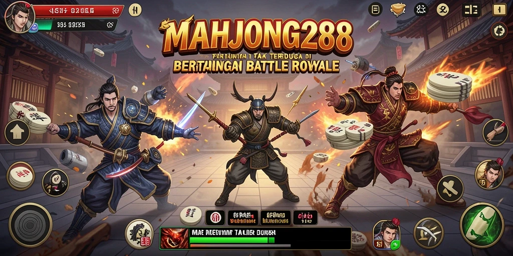 Tangkapan layar gameplay seru di MAHJONG288 Battle Royale.