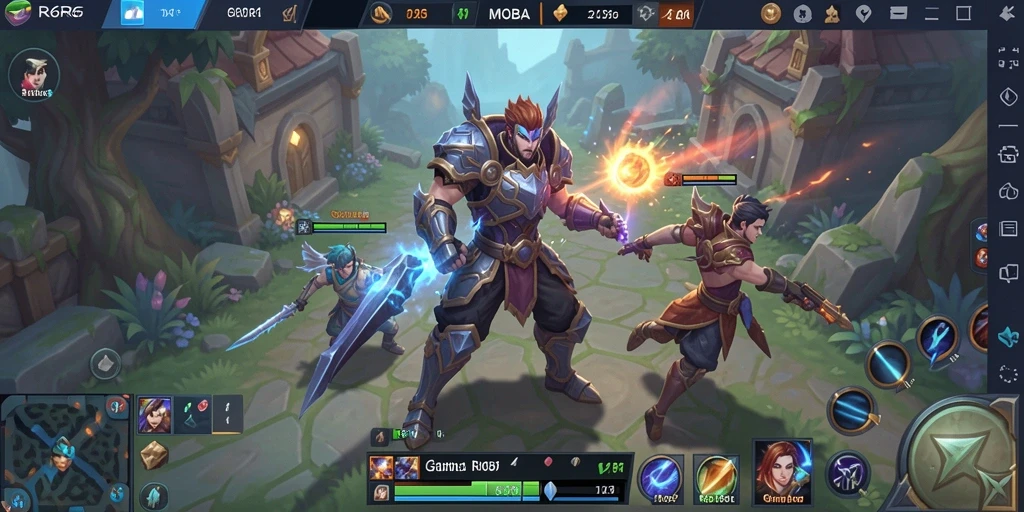 Screenshot gameplay R6R6 menampilkan pertarungan seru antar tim.