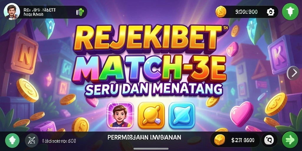 Screenshot gameplay <strong>REJEKIBET</strong> menunjukkan aksi mencocokkan objek berwarna.