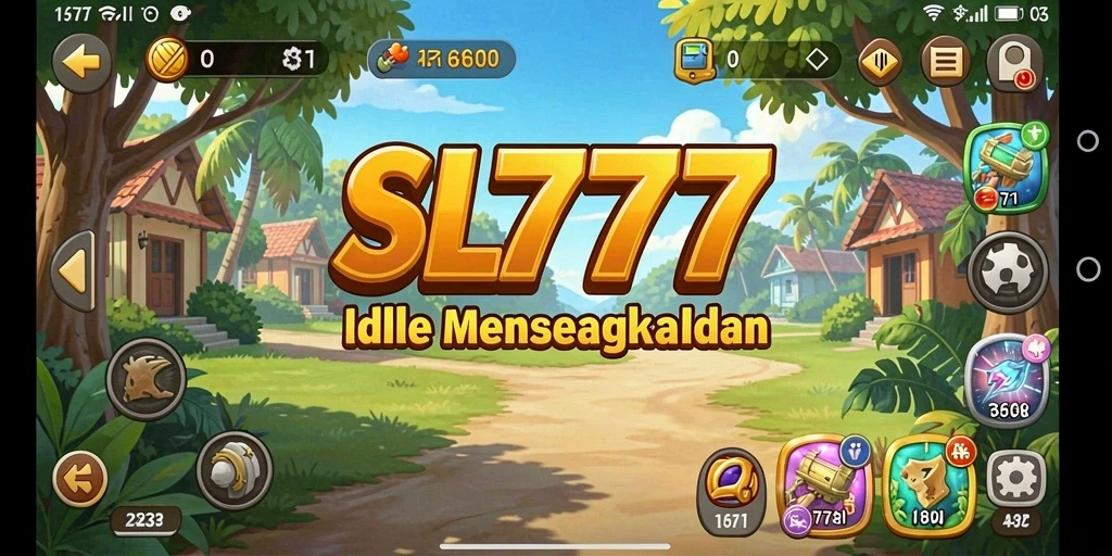 Tampilan gameplay SL777 yang menarik dalam mode Idle.