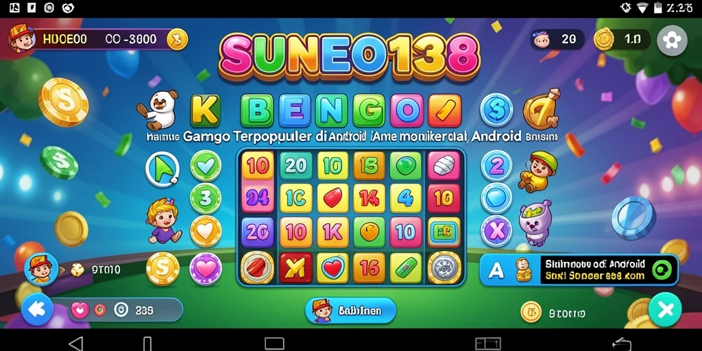 Tampilan menarik dalam permainan Bingo SUNEO138.
