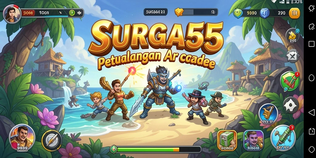Tampilan gameplay seru dan menegangkan di SURGA55.