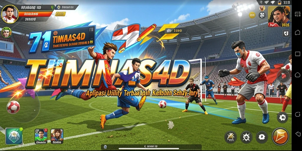 Tampilan antarmuka utama TIMNAS4D dengan fitur utility yang lengkap.