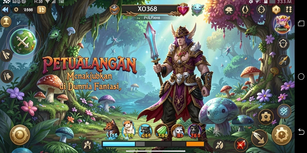 Gameplay seru dalam dunia petualangan XO368.